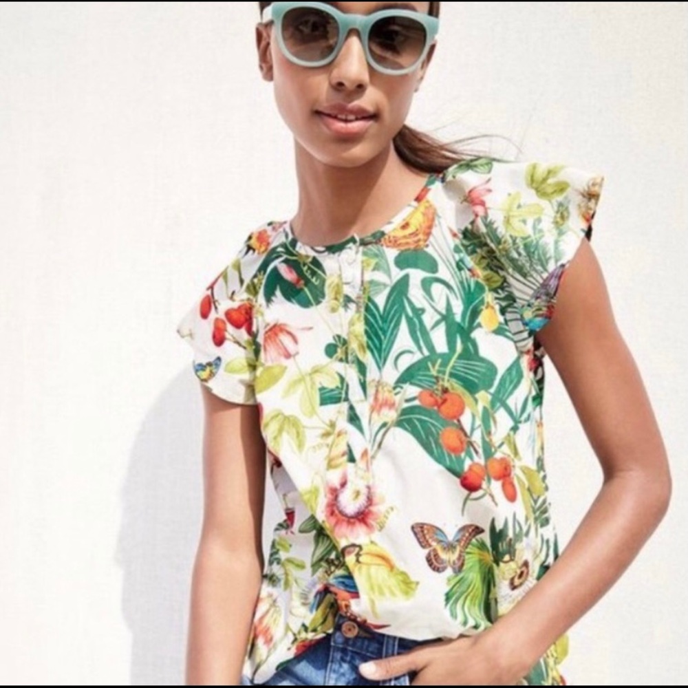 j Crew Flutter Sleeve Top Ratti Into the Wild 2